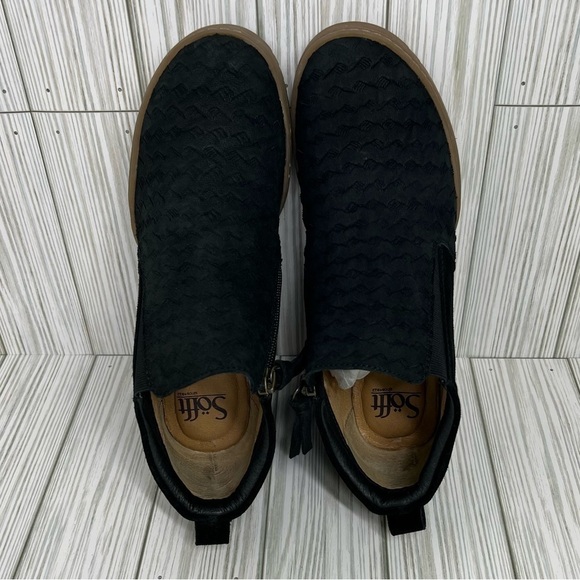 SÖFFT Slayton Black Wedge Bootie Size 8.5 - Picture 6 of 14